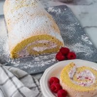 raspberry cake roll