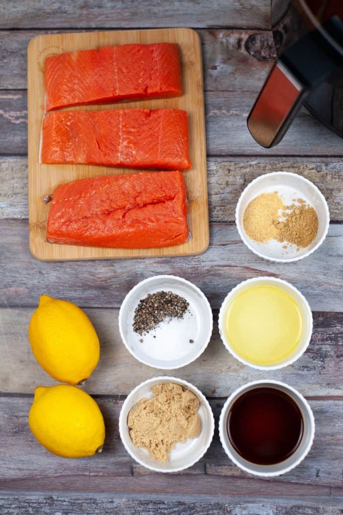 ingredients for salmon in the air fryer