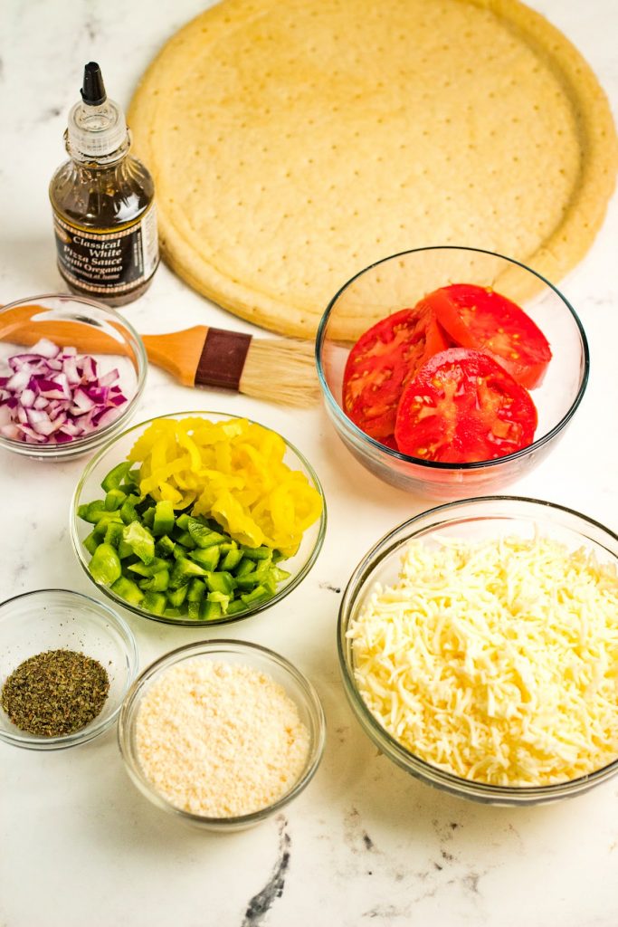 ingredients for Traeger pizza