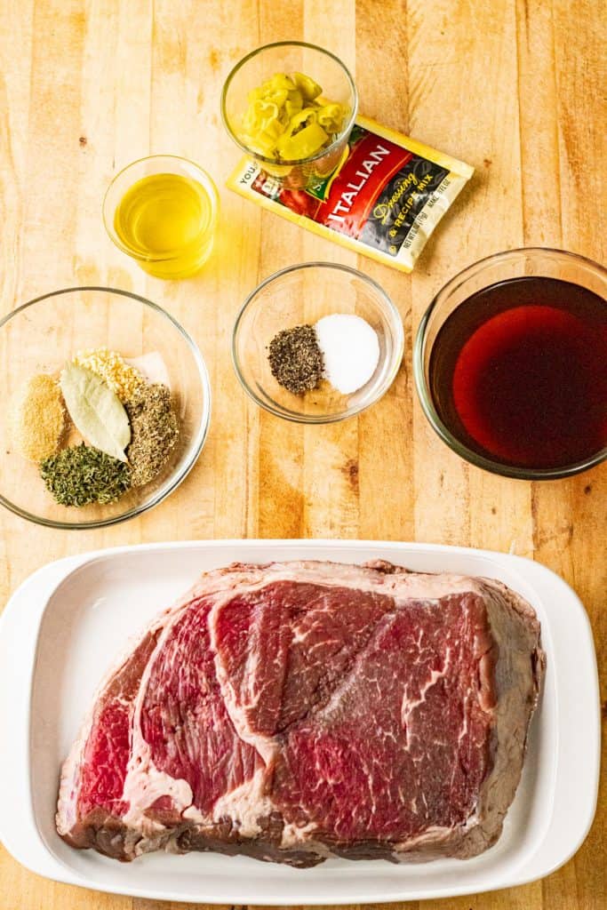 ingredients for instant pot Italian beef
