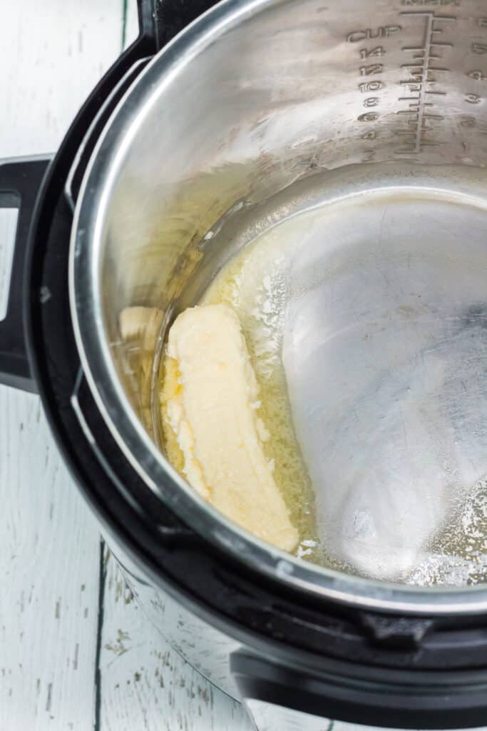 butter melting in instant pot