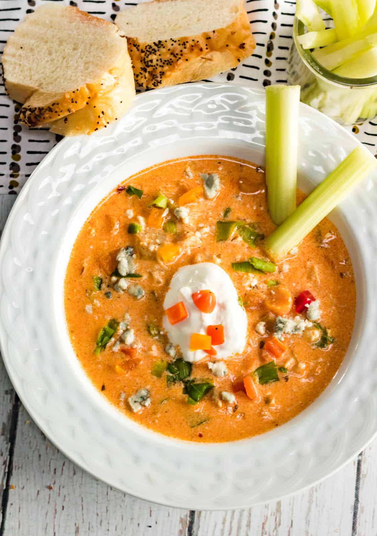 Instant Pot Buffalo Chicken Soup Quick and Easy