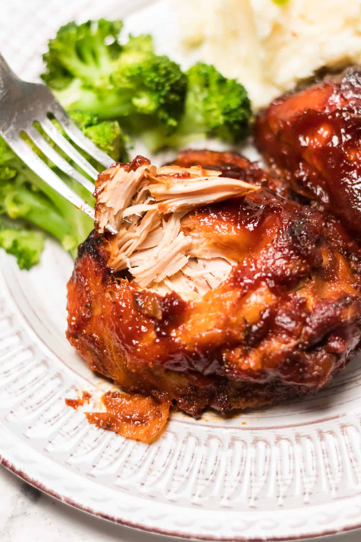 Easy Slow Cooker BBQ Chicken Thighs