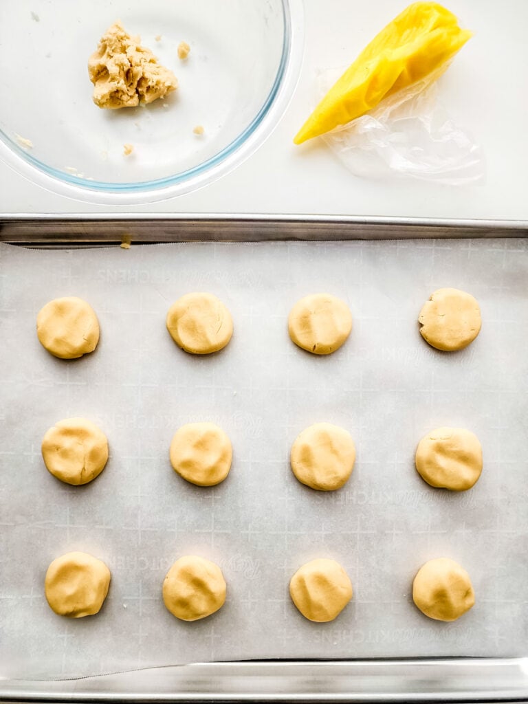 Scoop and roll dough into balls